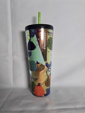 NWT Starbucks Halloween Pumpkin Cold Cup Tumbler (24 oz)
